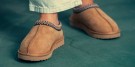 LUNE 101 Clogs i semsket skinn med ullfôr - Chestnut thumbnail
