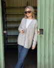 RÊVE Caroline lang cardigan – Walnut i ull og mohair thumbnail