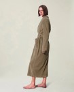 LEXINGTON Aubrey morgenkåpe i beige velur thumbnail