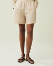 LEXINGTON Ruby Jacquardshorts i Lyocell Beige/Hvit-stripet thumbnail