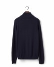LEXINGTON Merino ullgenser med half-zip, mørk blå thumbnail