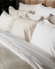 LEXINGTON Hotel Flanell Dynetrekk Hvit/Lys Beige 140x220cm  thumbnail