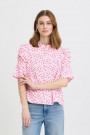 ICHI Qwin Bluse – Rosa blomster print thumbnail