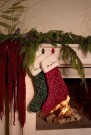 LEXINGTON Jacquard rød julesokk i økologisk bomull og viskose thumbnail