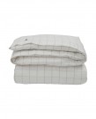 LEXINGTON Hotel Flanell Dynetrekk Hvit/Lys Beige 140x220cm  thumbnail