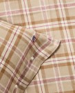 LEXINGTON Rutete sengesett i flanell – Fudge/Beige/Fig 140x220cm thumbnail
