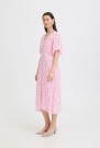 ICHI Vera – kjole, Rosa med blomster thumbnail