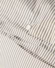 LEXINGTON stripete sengesett i bomullspercale – Olive/White 140x220cm thumbnail