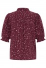 ICHI Vera SS26 - Blomstrete skjorte, burgunder thumbnail