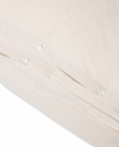 LEXINGTON Stripet sengesett i bomullssateng, beige/hvit 140x200cm thumbnail