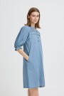 ICHI Ancey Denim Kjole – Light Blue thumbnail