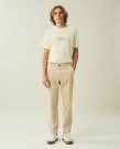 LEXINGTON Klassisk elastisk bukse beige thumbnail