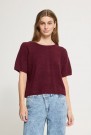 ICHI Kamara SS – Strikket Topp, Burgunder thumbnail
