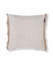 LEXINGTON Bomullsputetrekk Med Kraftige Striper Beige/Hvit 50x50cm thumbnail