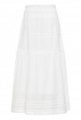 ICHI Voilana – maxiskjørt, offwhite thumbnail