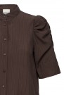 ICHI Marit MS – Bluse med puffermer i Coffee Bean thumbnail