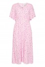 ICHI Vera – kjole, Rosa med blomster thumbnail
