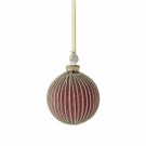 LENE BJERRE Norille julekule 8 cm – Mørk rød thumbnail