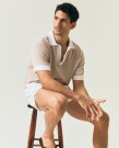 LEXINGTON Riviera Poloskjorte, Lys Beige thumbnail