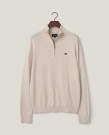 LEXINGTON Bomullsgenser Med Glidelås Lys Beige Melert thumbnail
