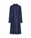 LEXINGTON Skjortekjole i lyocell – Mørk denimblå thumbnail