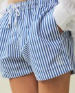 LEXINGTON Badeshorts Blå/Hvit Stripet thumbnail