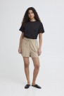 ICHI Linno Shorts – Varm beige thumbnail
