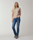 LEXINGTON Vanessa T-Skjorte Light Brown Melange thumbnail