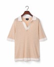 LEXINGTON Riviera Poloskjorte, Lys Beige thumbnail