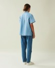 LEXINGTON Ajla denim brodert linbluse thumbnail