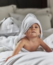 LEXINGTON Baby Badehåndkle Hvit/Grå thumbnail