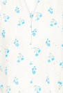 ICHI Judite SH Bluse – Cream med blått blomsterprint thumbnail