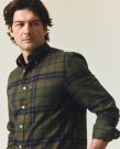 LEXINGTON Casual rutet flanellskjorte, grønn multi-check thumbnail
