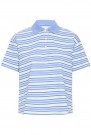 ICHI Mira Polo – Blå stripete thumbnail