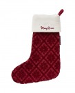 LEXINGTON Jacquard rød julesokk i økologisk bomull og viskose thumbnail