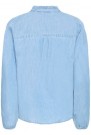ICHI Barcy Bluse, lys blå thumbnail