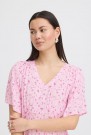 ICHI Vera – kjole, Rosa med blomster thumbnail