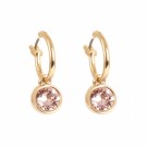 A&C Oslo Øreringer Vintage Rose Crystal Hoops thumbnail