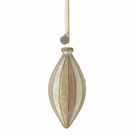 LENE BJERRE Nomilia ornament 13 cm – Offwhite / Lys brun