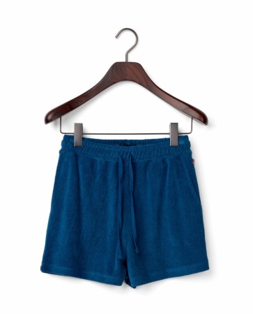 LEXINGTON Shorts i bomullsfrotté, marineblå