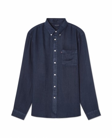 LEXINGTON Casual Linskjorte mørk blå