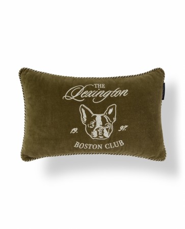 LEXINGTON Boston Club pyntepute i bomullsfløyel – Olive/Light Beige