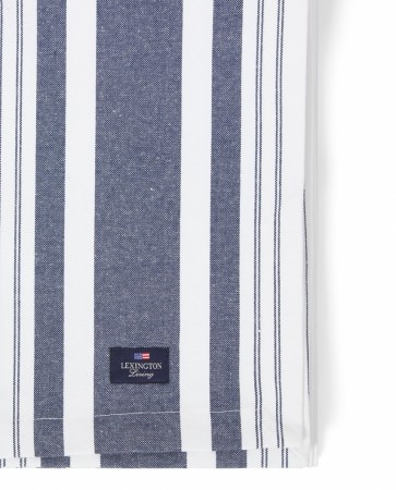 LEXINGTON Icons Oxford Stripete Duk, Hvit/blå 180x180 cm