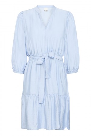ICHI Wilma Kjole – Cashmere Blue