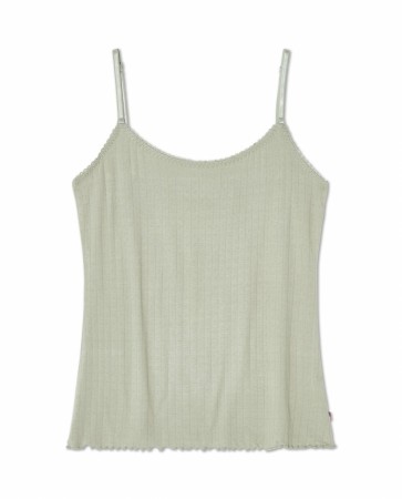 LEXINGTON Pyjamassett i pointelle viskoseblanding, grønn