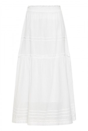 ICHI Voilana – maxiskjørt, offwhite
