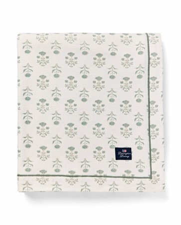 LEXINGTON Duk med eukalyptus blomstertrykk 150x350cm