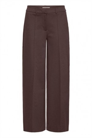 ICHI Kate Office brun bukse med søm