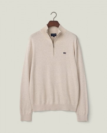 LEXINGTON Bomullsgenser Med Glidelås Lys Beige Melert