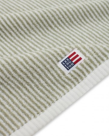 LEXINGTON Original Håndkle White/Vintage Green Striped 30x50cm